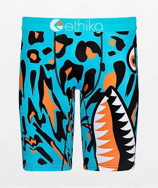 Ethika Kids Bomber Leopard Drip Boxer Briefs