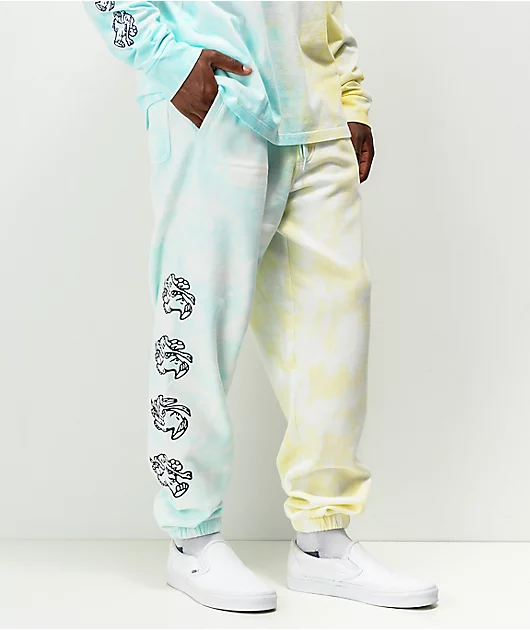 Vans Experience Blue & Yellow Tie Dye Sweatpants